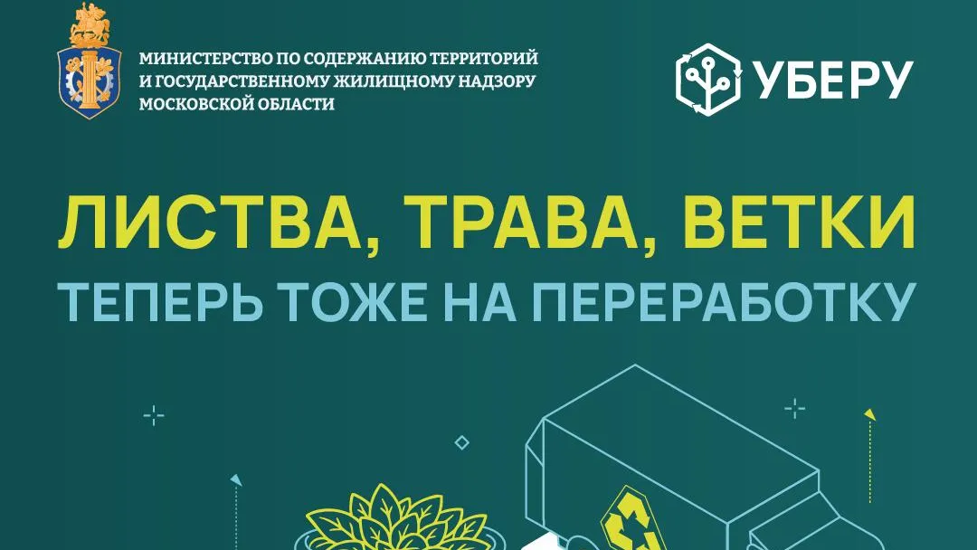 В Подмосковье начали принимать на переработку зеленые отходы