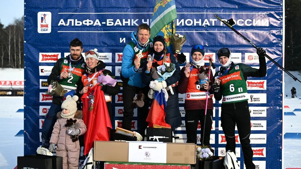 Биатлонисты из Подмосковья завоевали серебро и бронзу на чемпионате России в Ижевске
