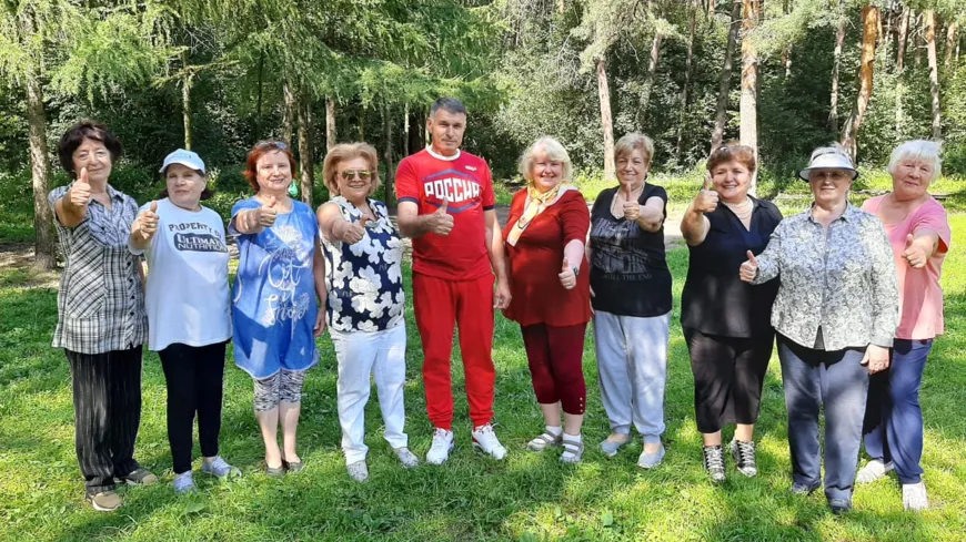 Занятие по дыхательной гимнастике на открытом воздухе провели в Котельниках