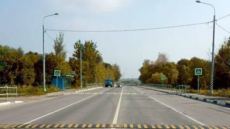 Пешеходные переходы на региональных дорогах в Рузском округе сделали безопаснее