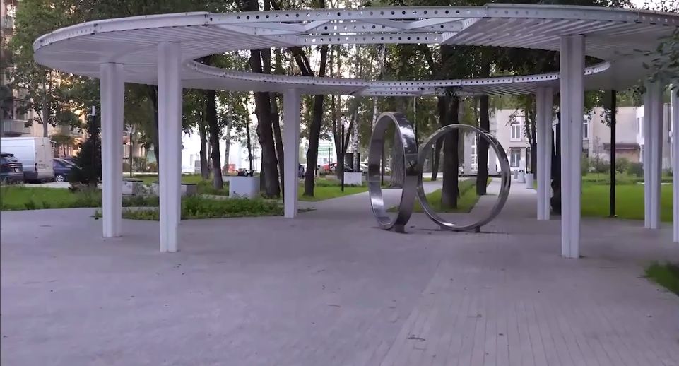 В сквере на Московском проспекте в Пушкино начали работы по благоустройству