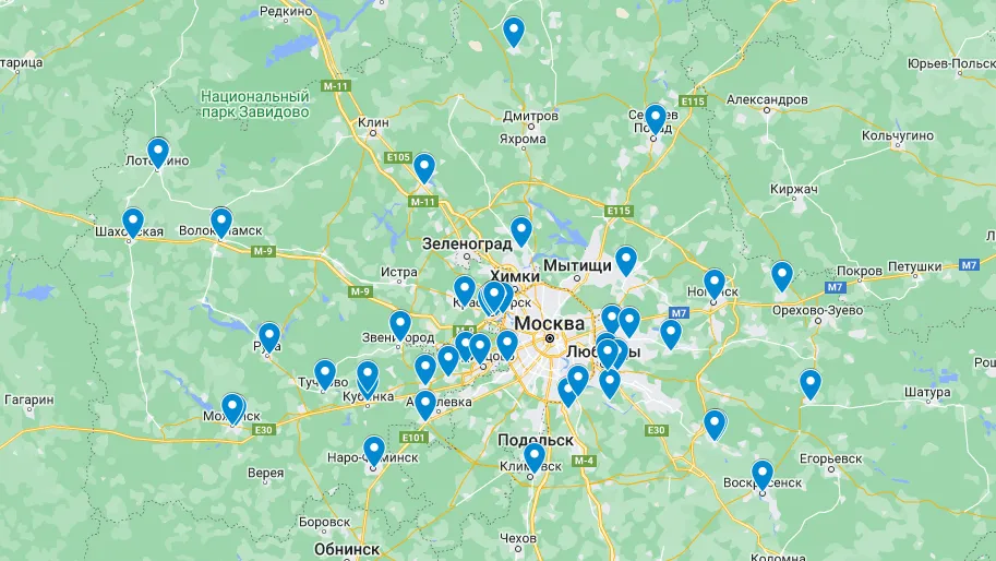Опубликована карта тематических и с/х ярмарок в Подмосковье в июле