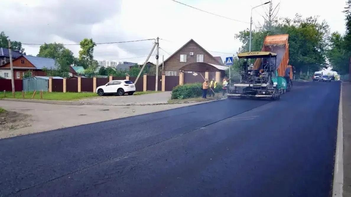 В Сергиево-Посадском округе завершают ремонт Пограничной улицы