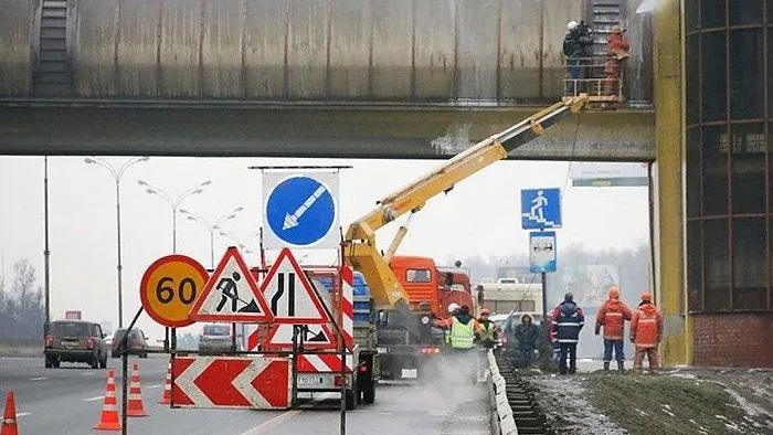 На 22 км Горьковского шоссе в Балашихе начали строить пешеходный переход