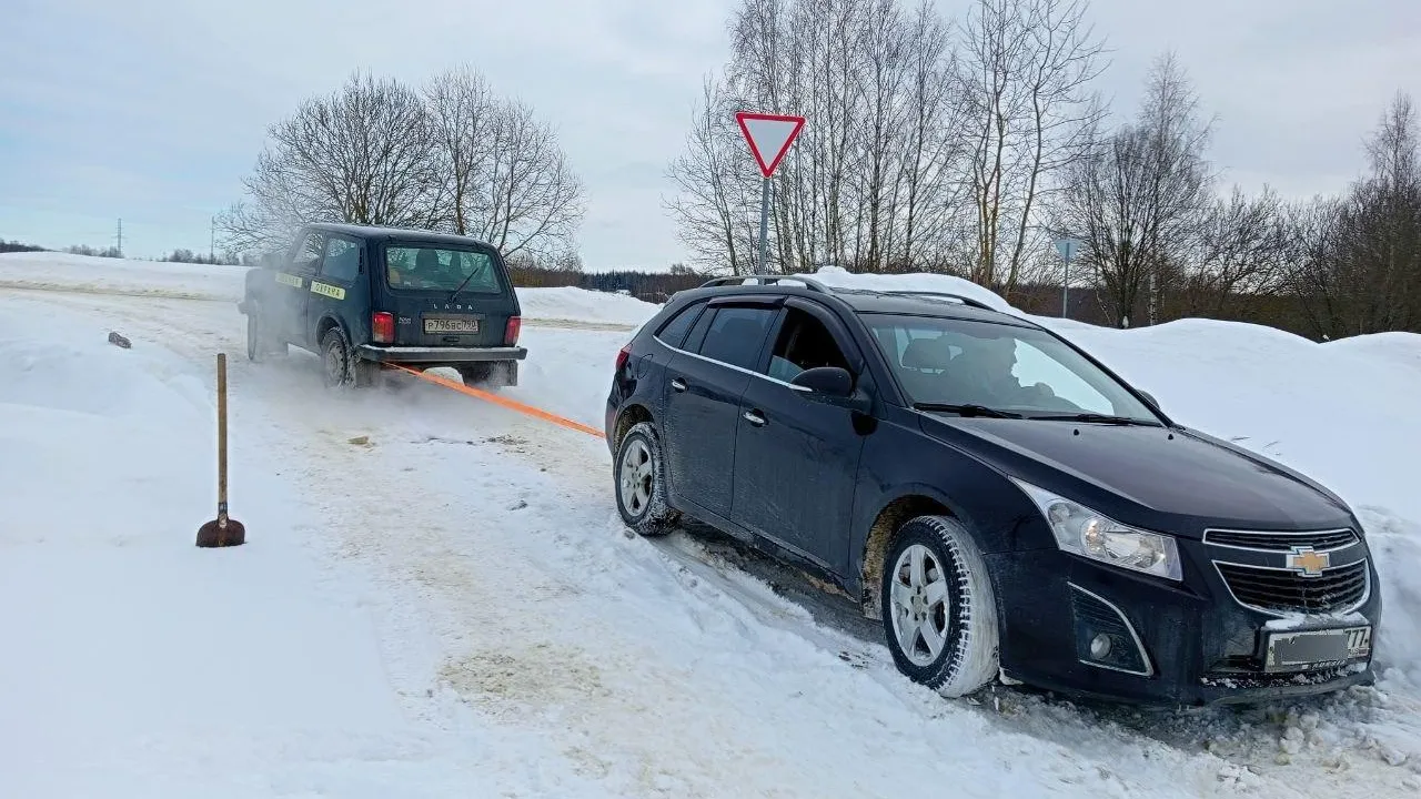 Сотрудники Мособллеса помогли автомобилистам выбраться из сугробов в Ступине