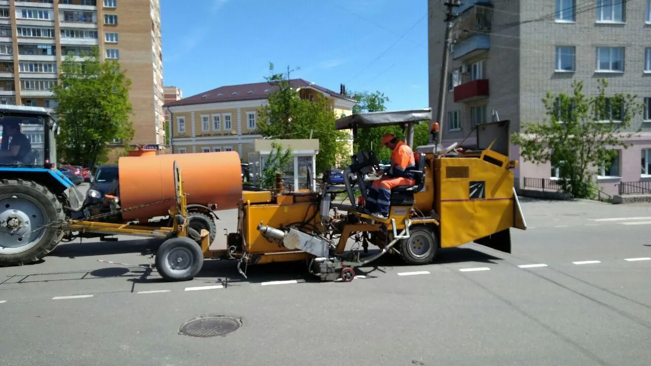 Более 11,5 тыс км дорожной разметки обновят в Подмосковье до конца 2019 года