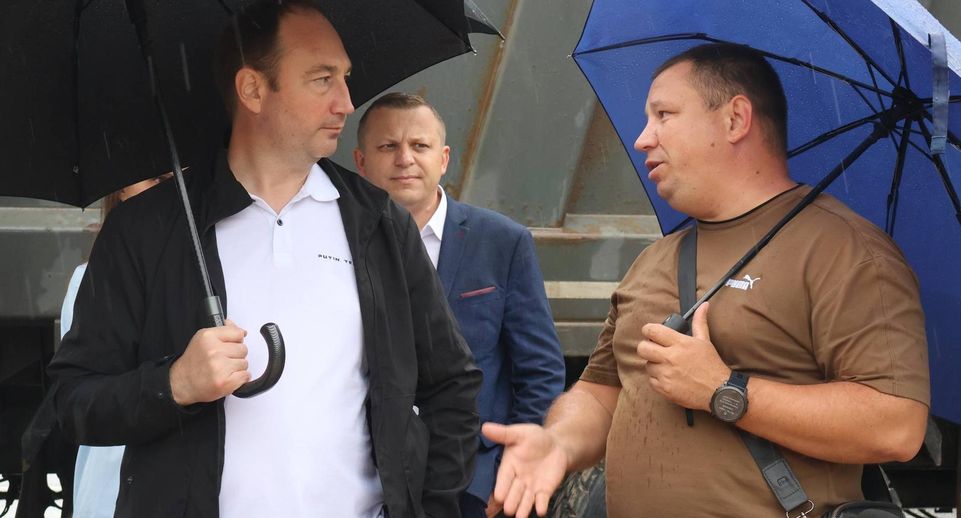 Глава Ступина оценил выполнение работ по благоустройству проспекта Победы