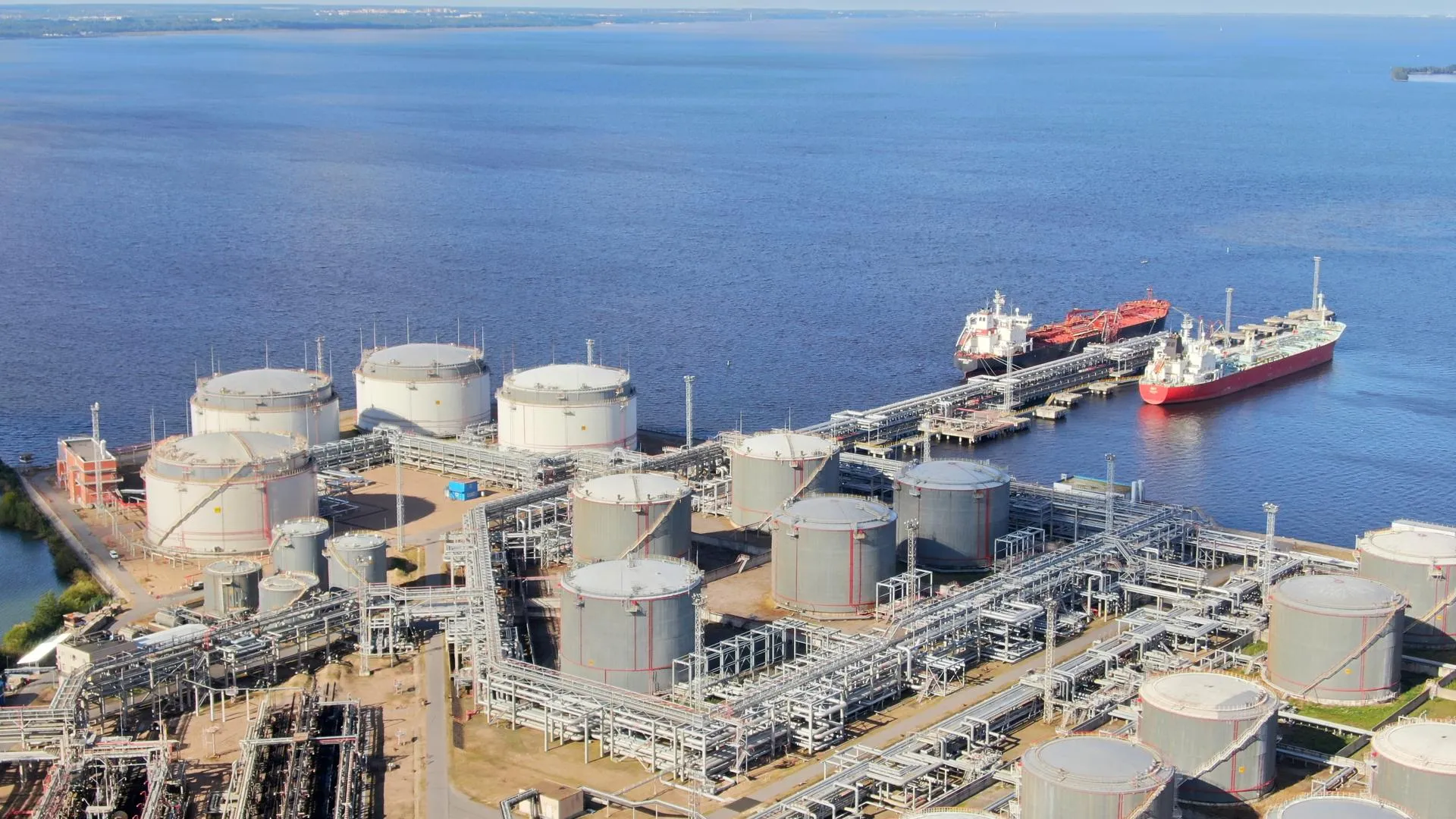 Дрон с 20 кг взрывчатки нашли на территории Петербургского нефтяного терминала