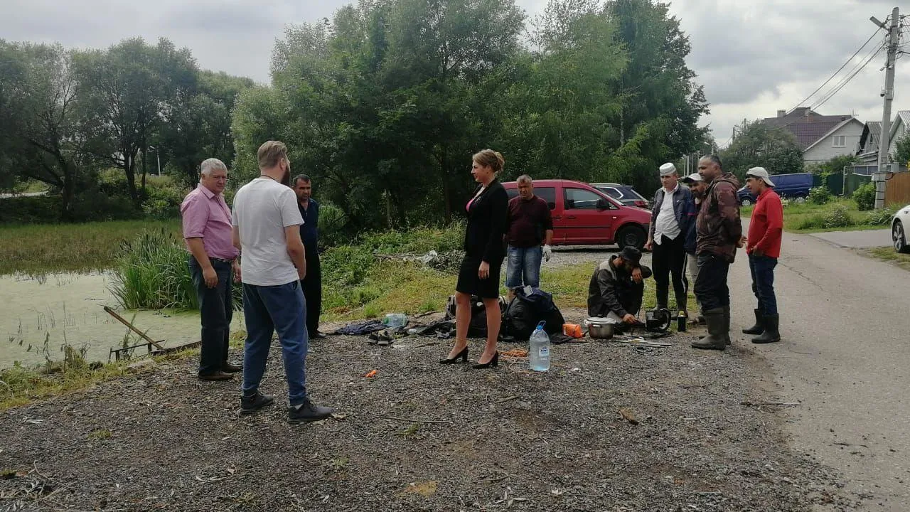 Акция «Вода России» по очистке берега реки Конопельки прошла в Подольске