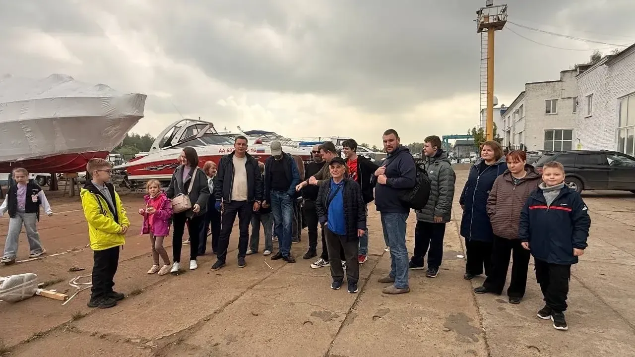 Семьи участников СВО посетили яхтенный порт в Долгопрудном