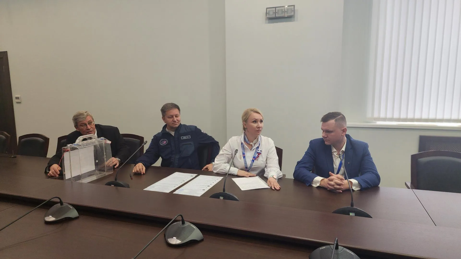 В Королеве космонавты на МКС проголосовали на выборах через прямую связь с Землей