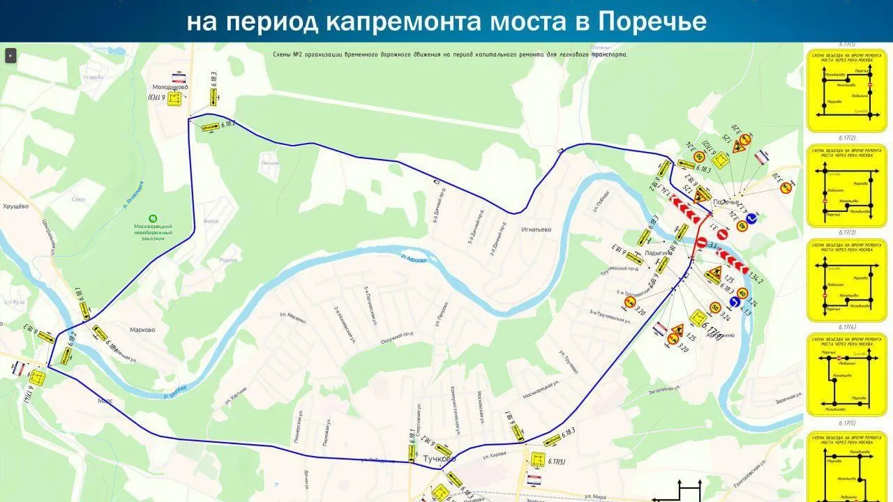 В Рузском округе капитально отремонтируют мост через Москва-реку