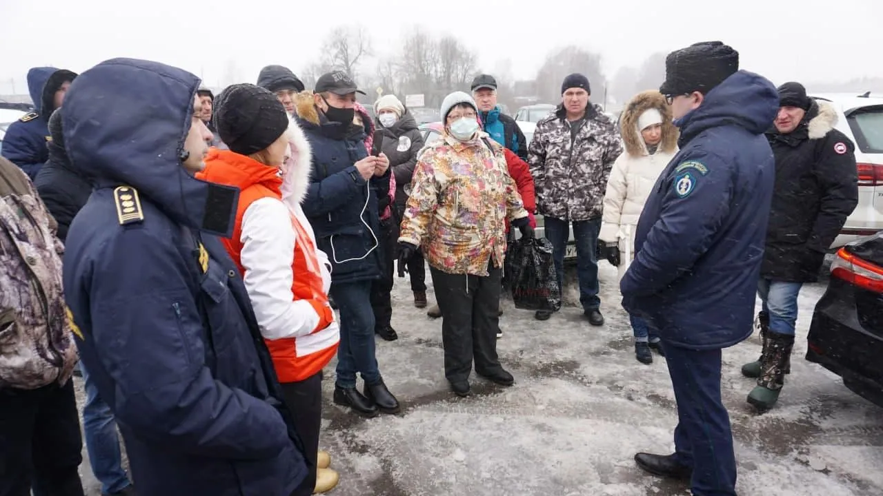 Комиссия выехала в Рузский округ для проверки фактов незаконной вырубки леса