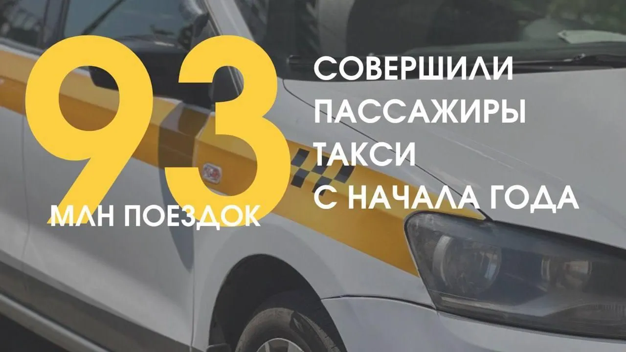 Более 93 млн поездок на такси совершили пассажиры в Подмосковье с начала года