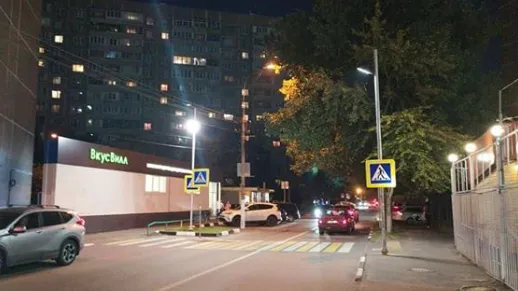 Свыше 40 пешеходных переходов дополнительно осветили в Люберцах в 2020 году