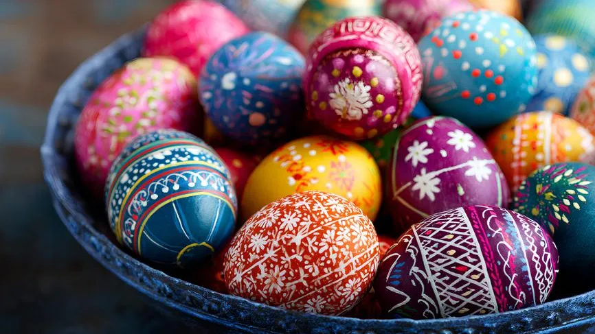 Пена для бритья, вино и рис: названы необычные способы окраски яиц на Пасху