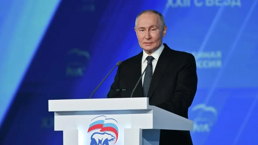 Путин принял участие в пленарном заседании XXII съезда партии «Единая Россия»