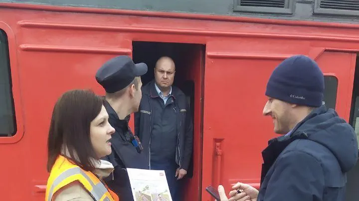 На станции Томилино в Люберцах прошел рейд по безопасности на железной дороге