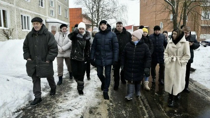 Глава Солнечногорска Михальков проверил уборку снега в микрорайоне ЦМИС