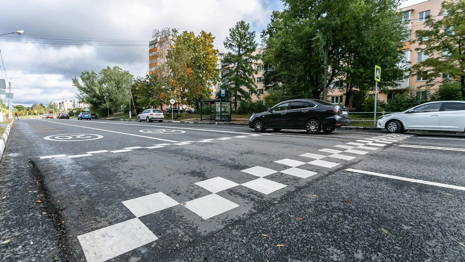 В 4 округах Подмосковья провели ремонт искусственных дорожных неровностей
