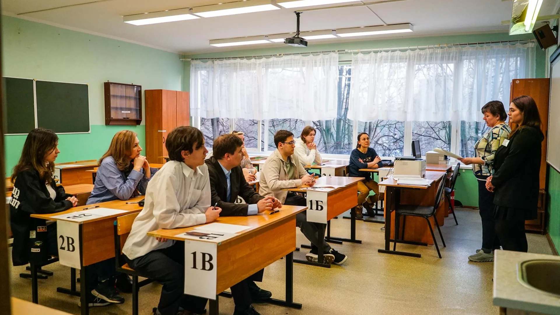 Родители в Химках сдали пробный ОГЭ и ЕГЭ в лицее №12