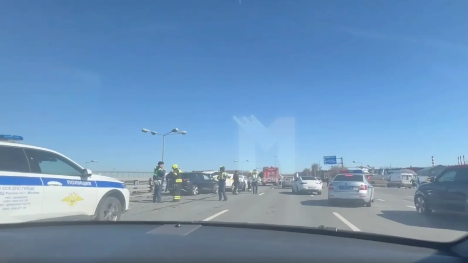 5 человек пострадали в массовом ДТП возле аэропорта Внуково