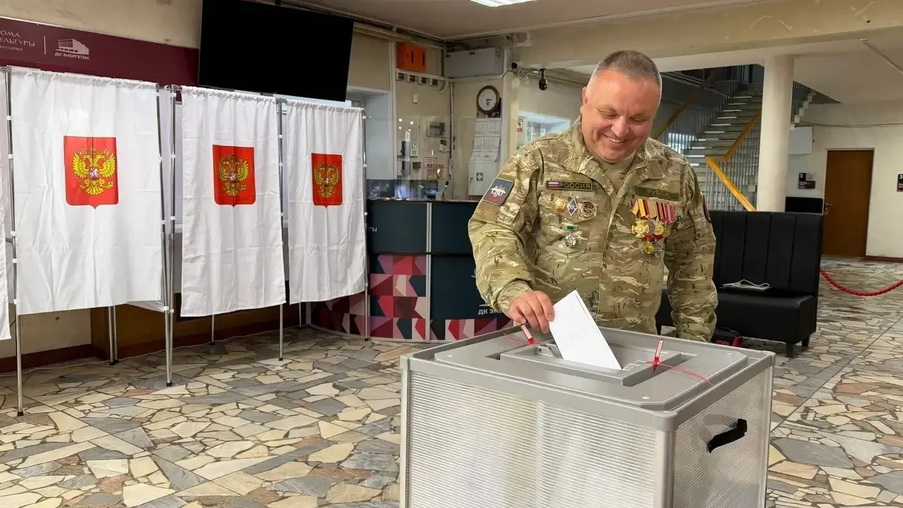 Ветеран СВО Люберец проголосовал за стабильность и будущее страны