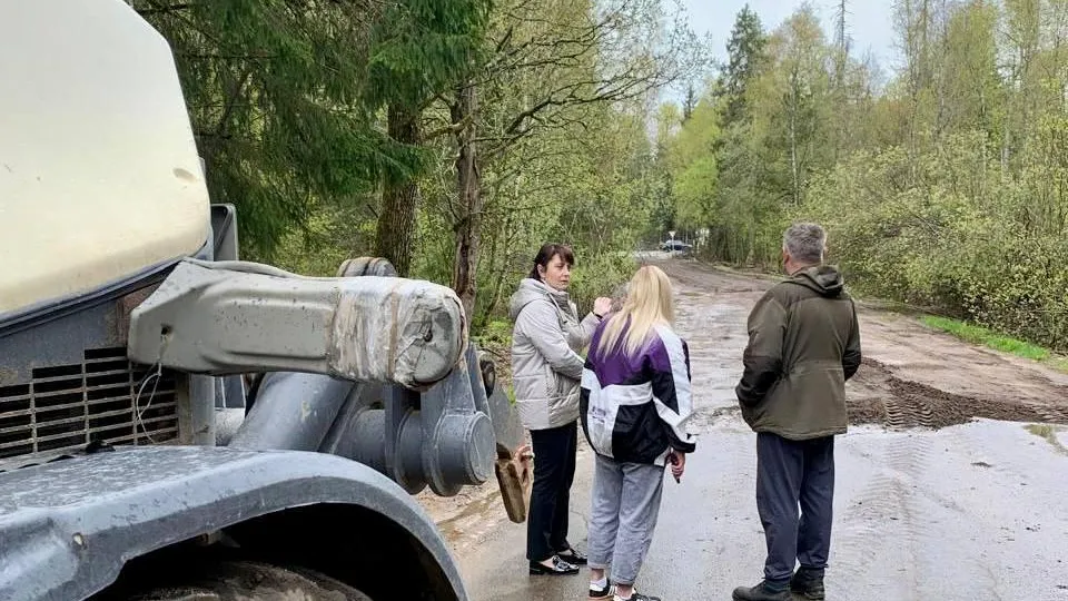 Съезд с Минского шоссе в сторону Шапкино будет отремонтирован до конца дня
