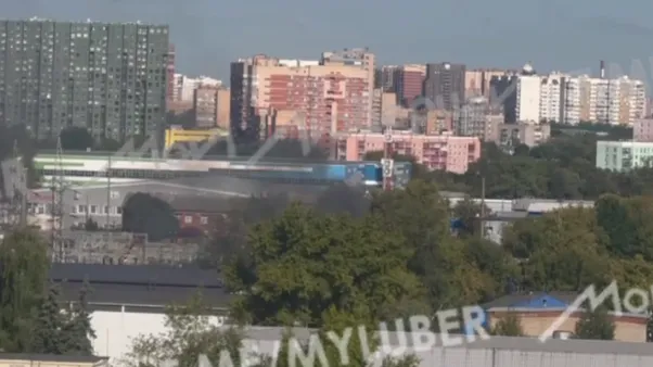 Пожар произошел недалеко от заправки в Люберцах