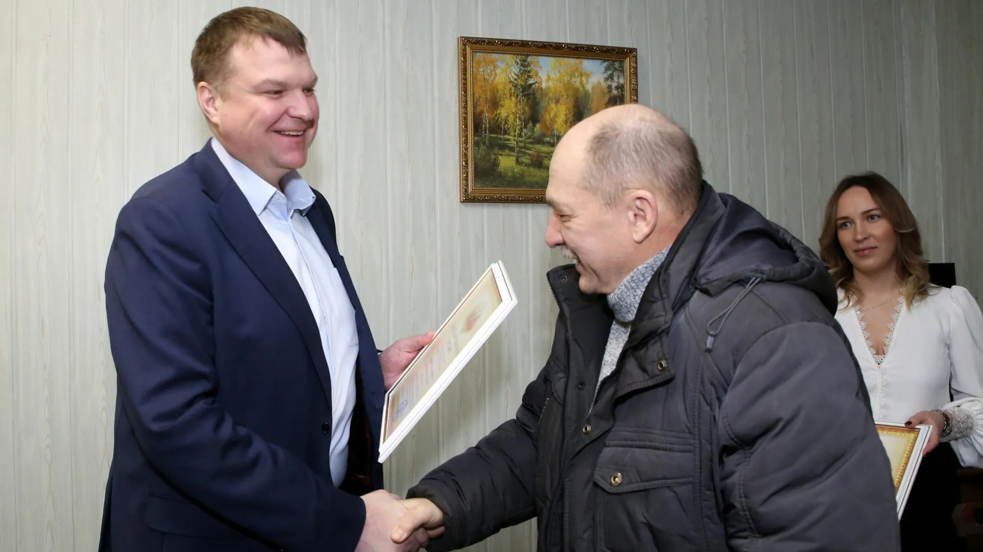 Специалистов из Павловского Посада поблагодарили за работу по ликвидации последствий аварии в Климовске