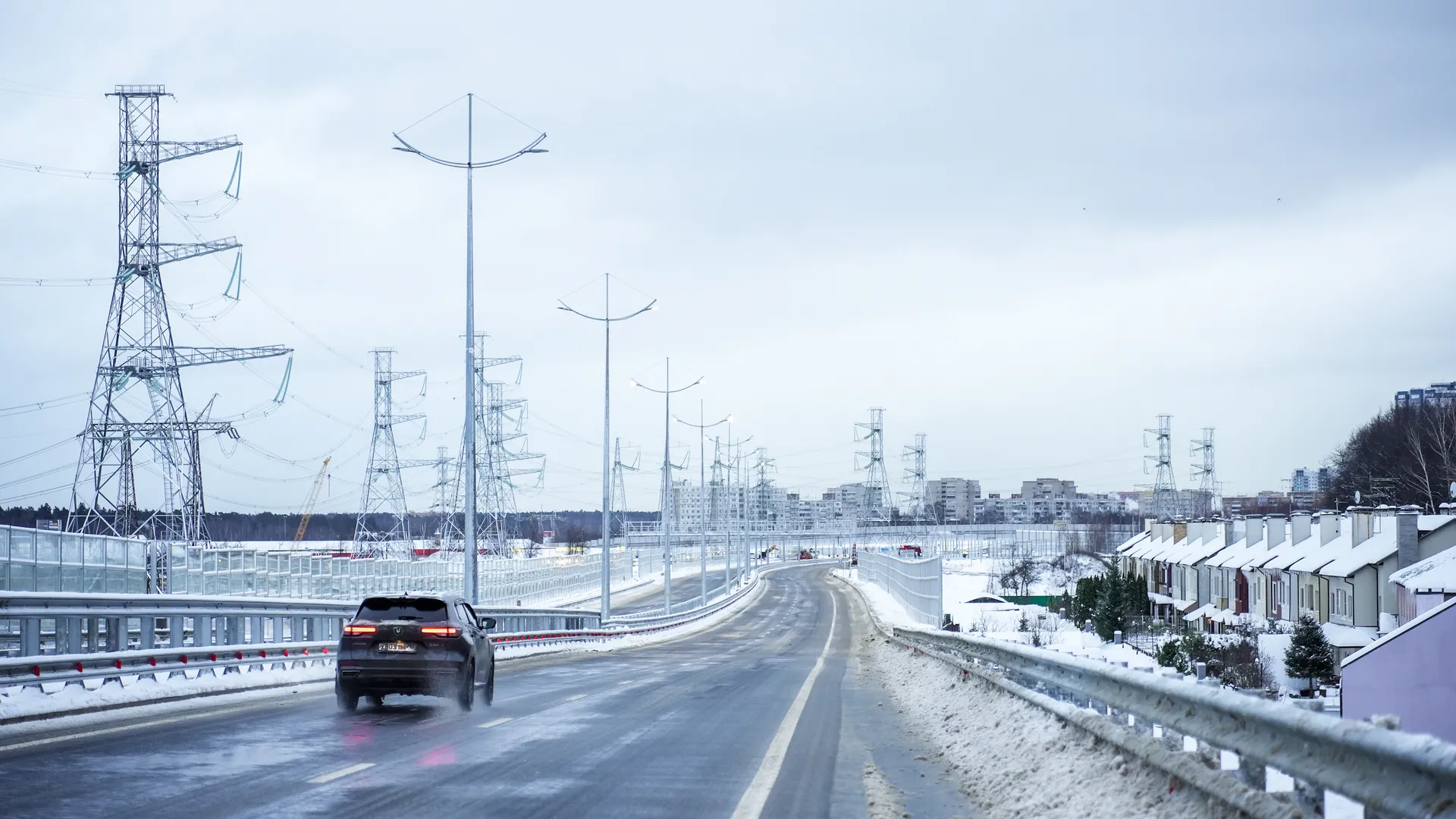 Движение на внешней стороне МКАД у 78 км ограничили до 2 полос