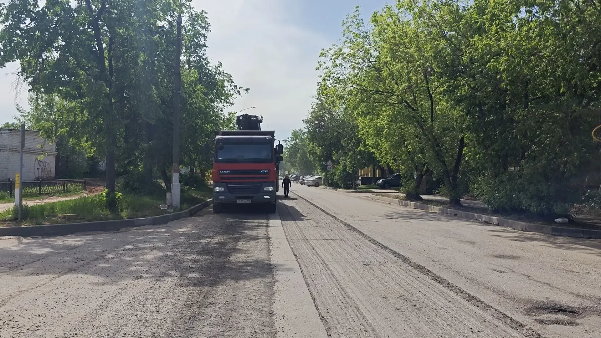 В Жуковском продолжается ремонт дороги на улице Энергетическая