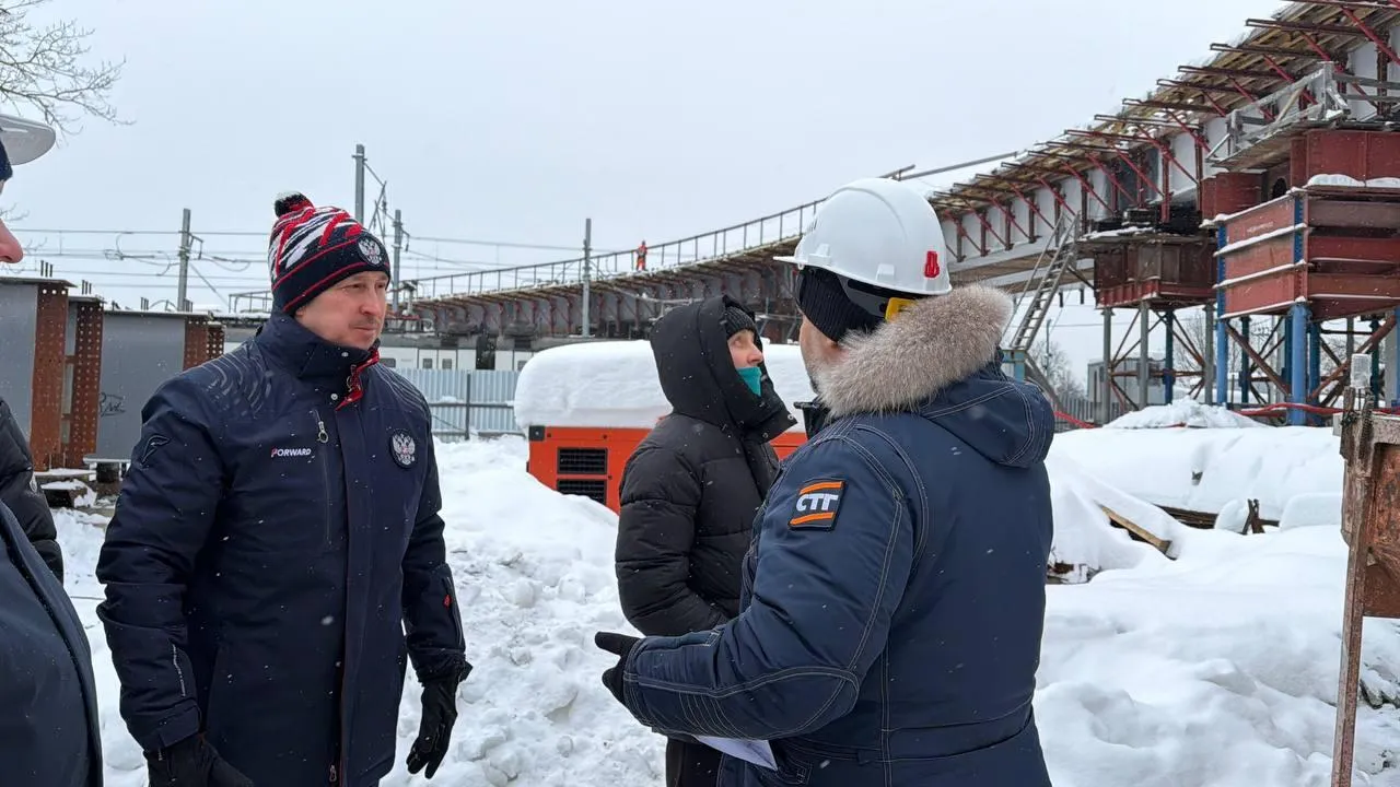 В Опалихе Красногорска продолжается строительство путепровода