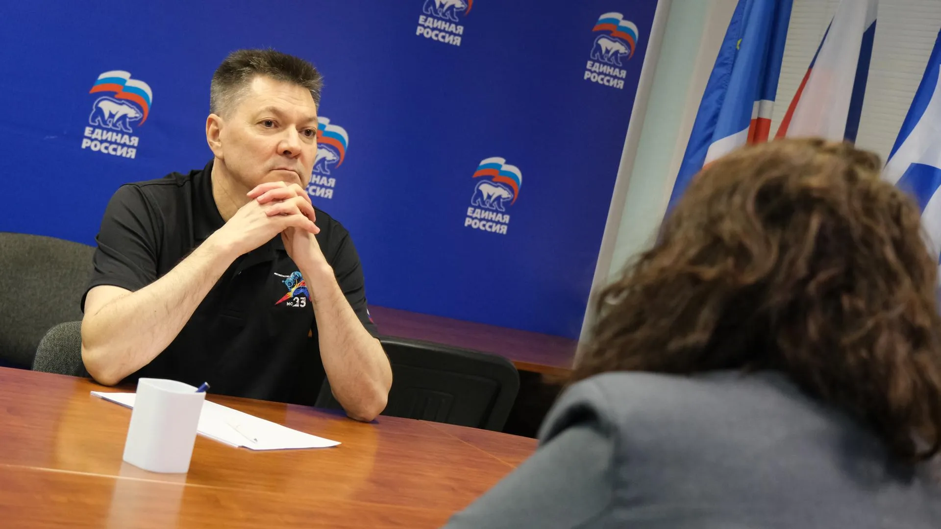 Летчик-космонавт Олег Кононенко провел прием жителей в Королеве