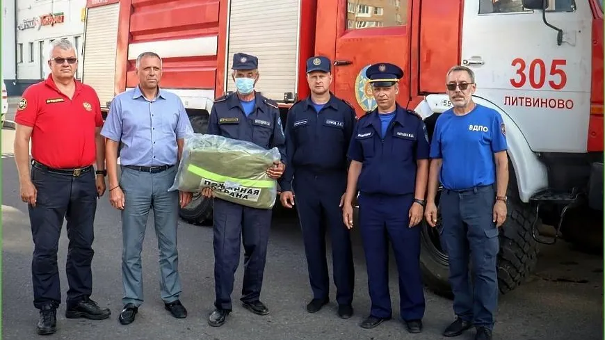 Добровольные пожарные дружинники Щелкова получили комплекты защитной спецодежды