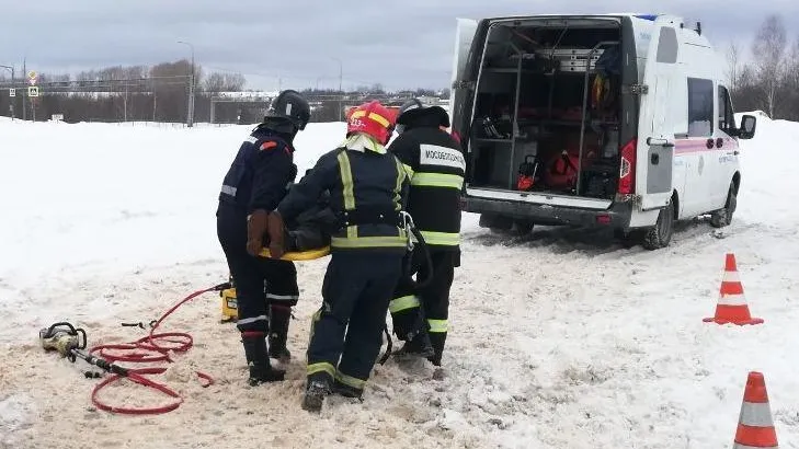 Спасатели Подмосковья приняли участие в учениях по ликвидации последствий ДТП