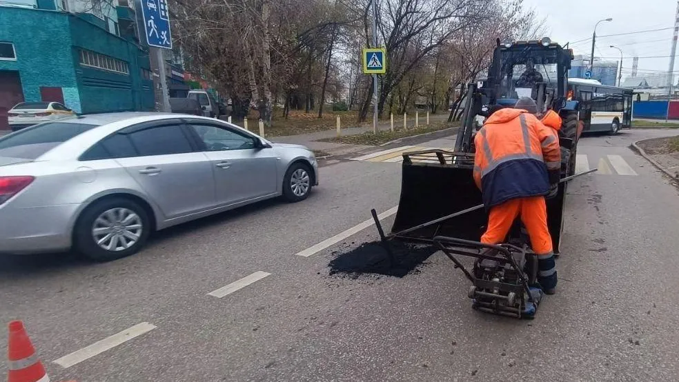 За семь месяцев в Люберцах на дорогах заделали более 11 тысяч ям