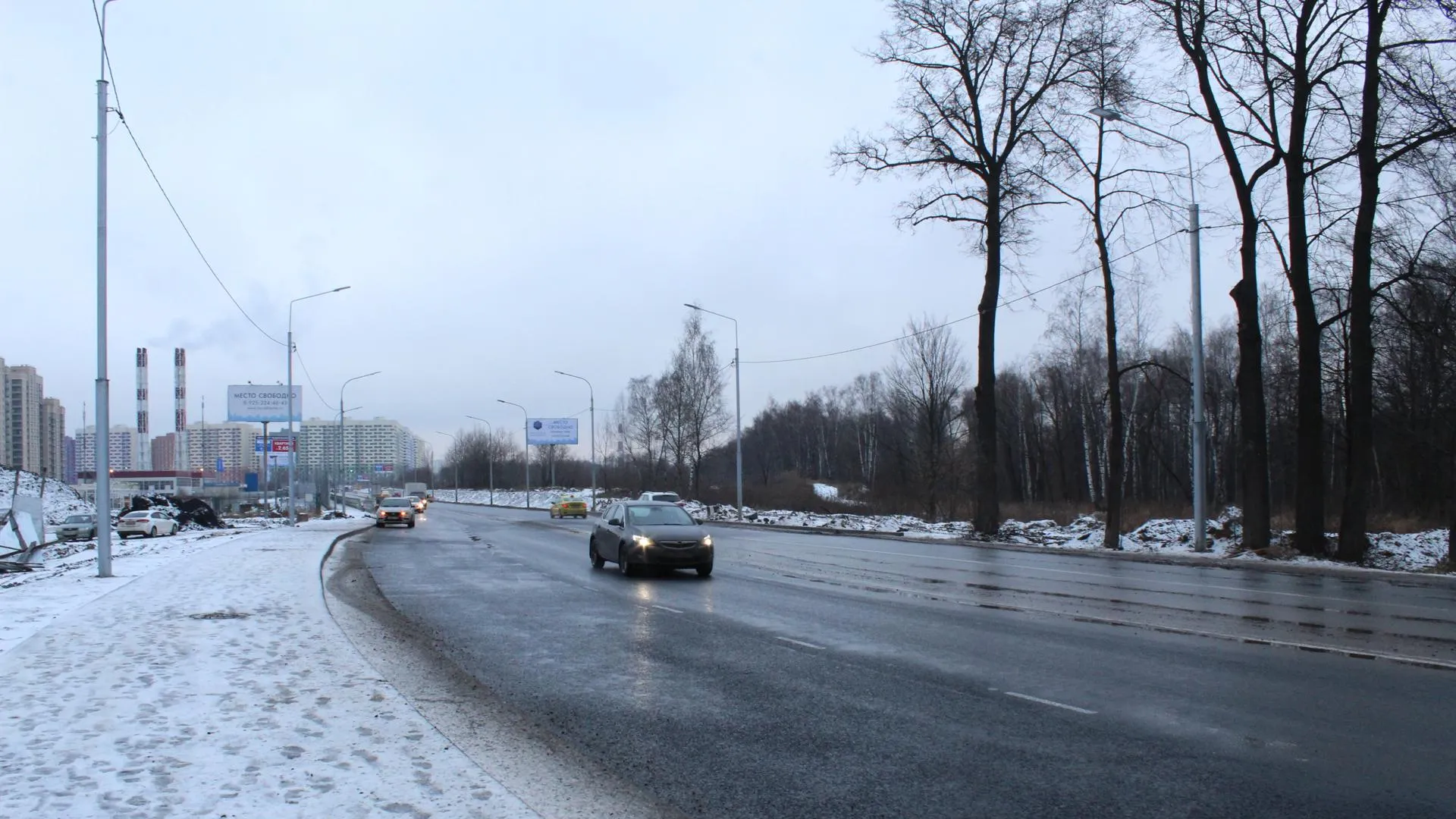 Движение запустили по мосту на Зенинском шоссе в Люберцах после реконструкции