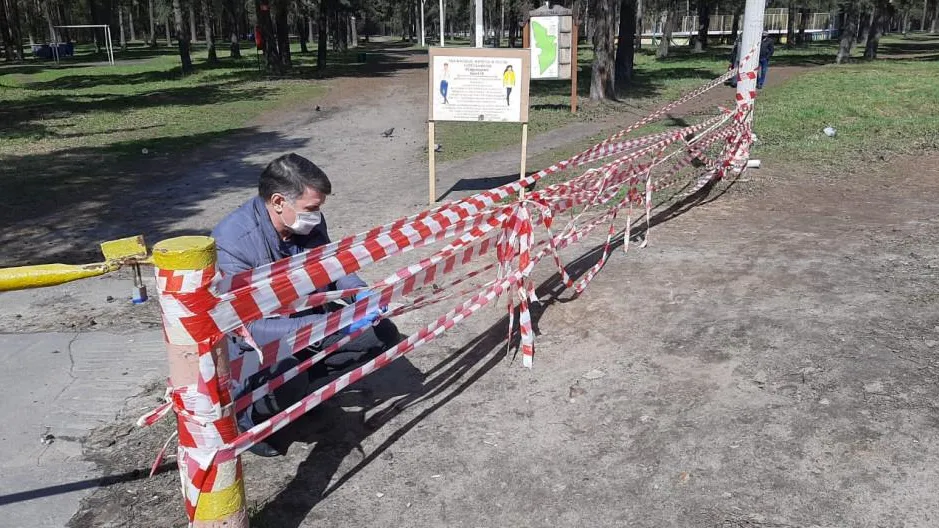 Ограничительные ленты восстановили на стадионе в Котельниках