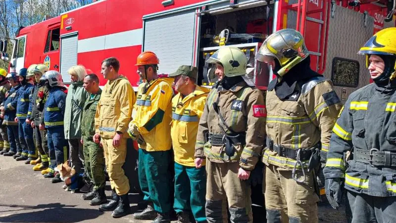 В Щелкове провели пожарно‑тактические учения по тушению лесного пожара