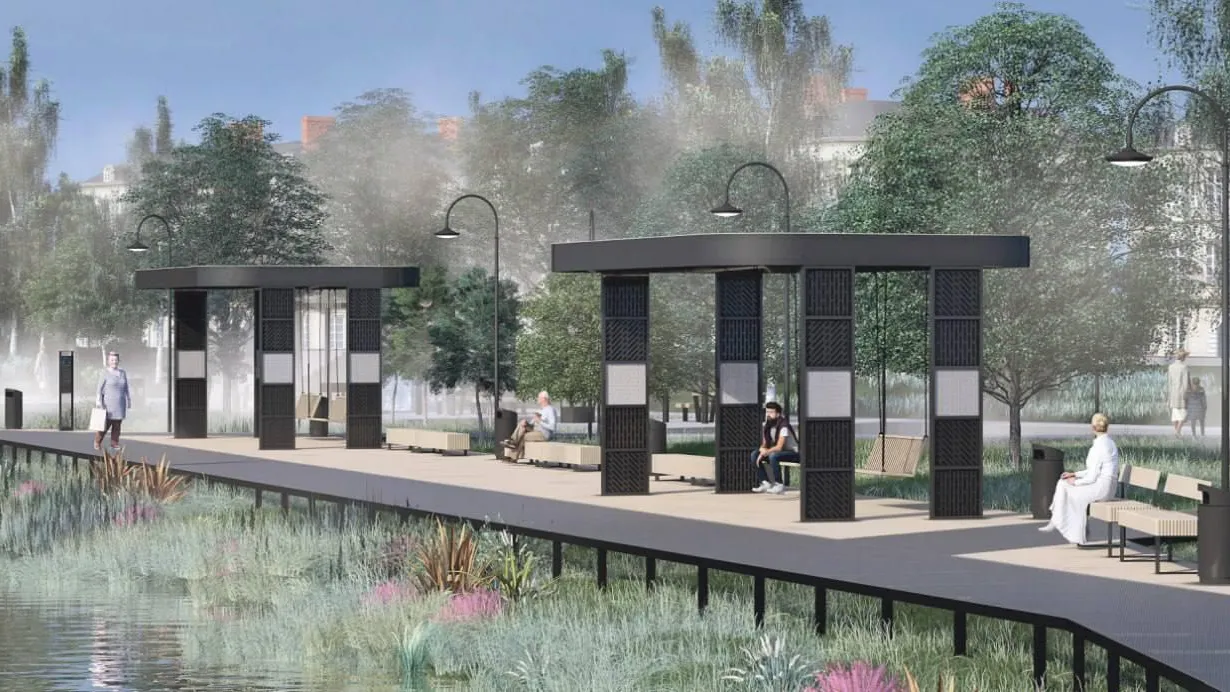 Депутат Госдумы проверил ход благоустройства Стахановского озера в Павлово-Посадском округе