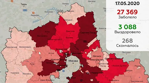 Стало известно, где в Подмосковье выявили больше всего новых случаев коронавируса