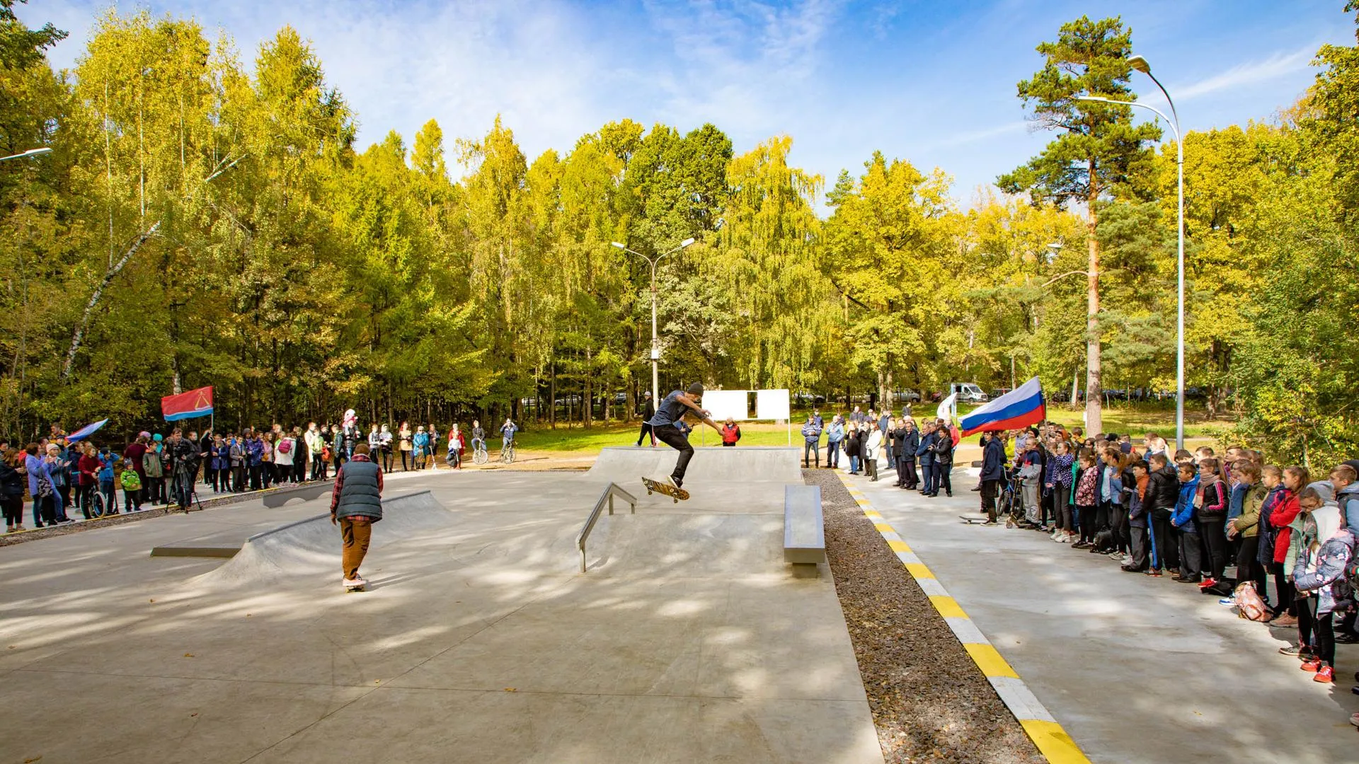 Новый скейтпарк открыли по губернаторской программе в Лыткарине