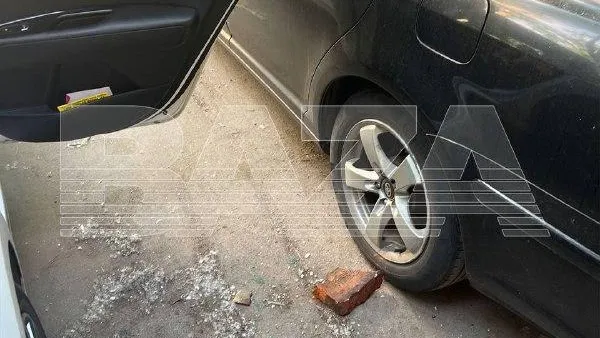 Упавший с дома кирпич едва не убил женщину с ребенком в Москве