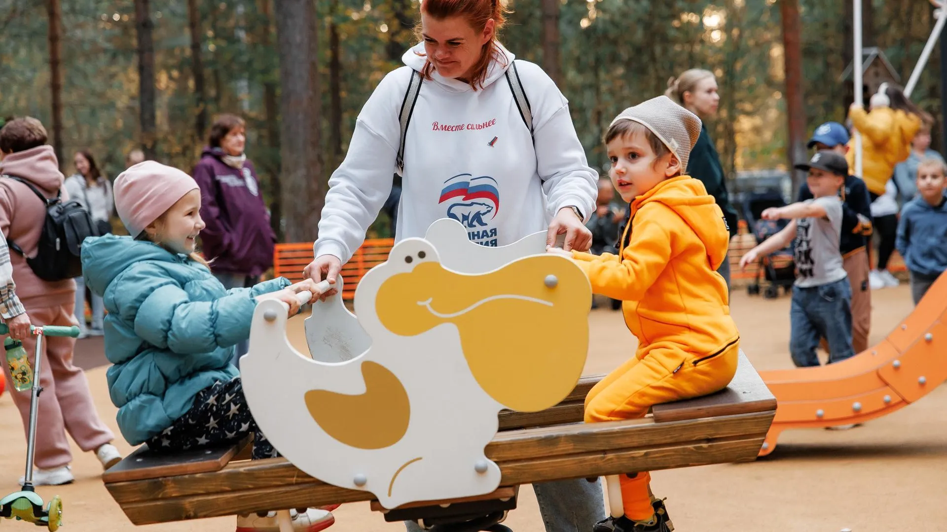 Новая детская площадка открыта в Дубне