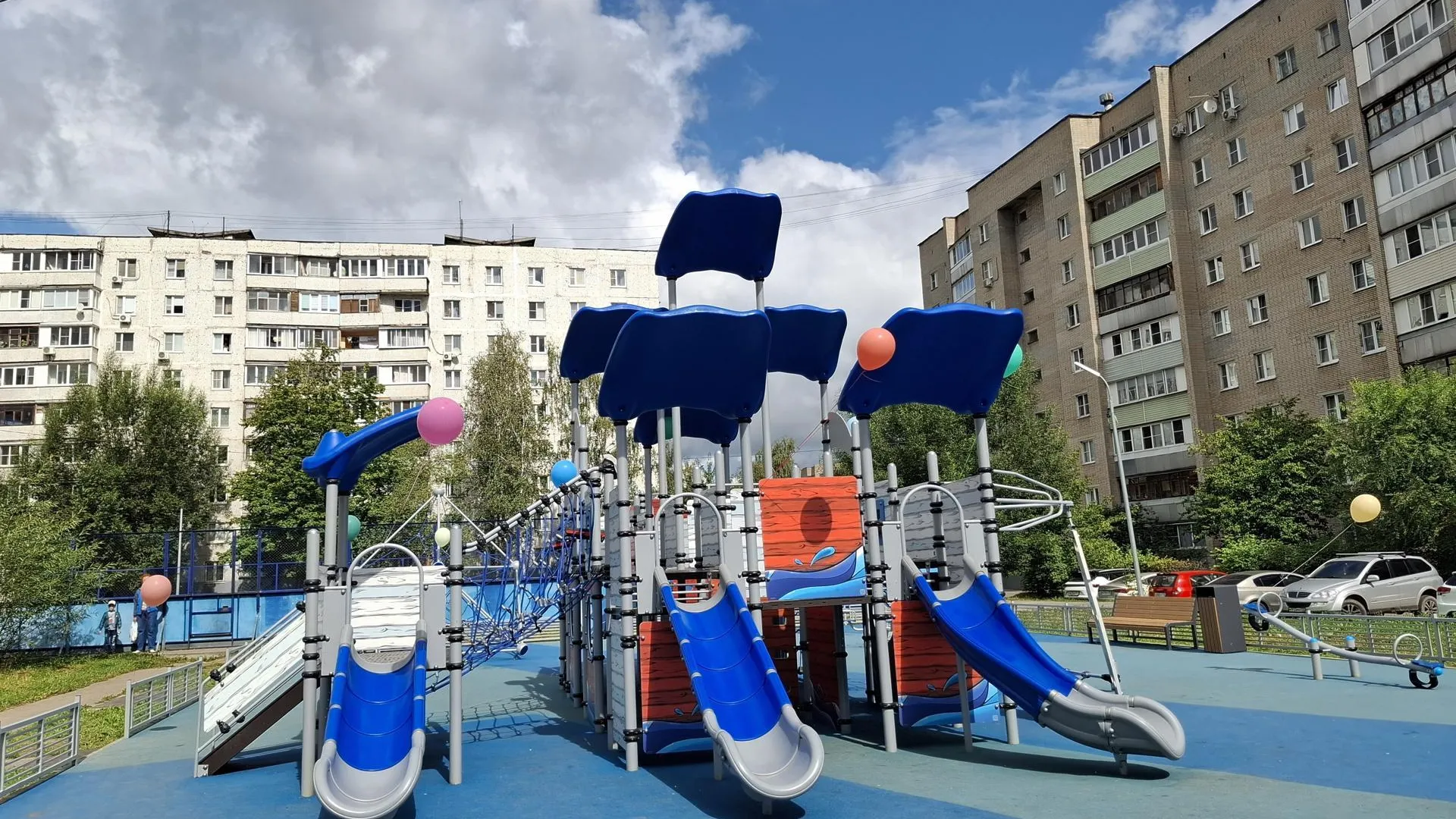В Электростали открыли две новые детские игровые площадки