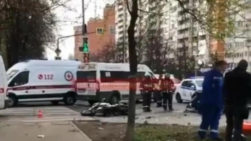 Мотоциклист попал в больницу после ДТП в Люберцах