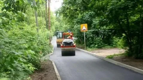 В Жуковском завершили ремонт дороги на улице Комсомольской