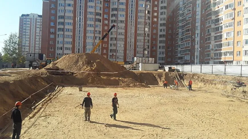Каркас нового детсада на улице Твардовского в Балашихе возведут до конца года