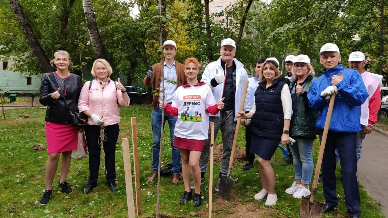 Экоакция по посадке леса прошла более чем на 70 площадках в Люберцах